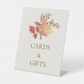 Modern Rustic Fall Boho Flower Wedding Sockelschild (Vorderseite)