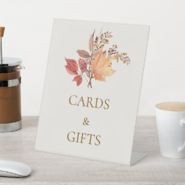 Modern Rustic Fall Boho Flower Wedding Sockelschild