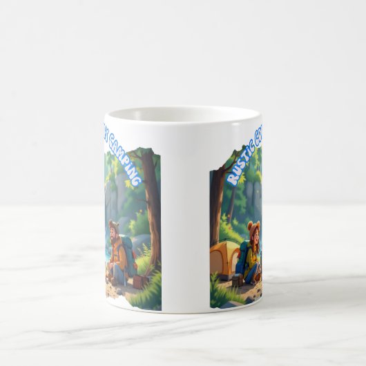 Modern Rustic Family Camping Kaffeetasse (Mittel)