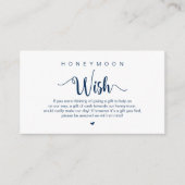 Modern Rustic Farm themed, Honeymoon Wish Begleitkarte (Vorderseite)