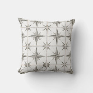Modern Rustic Farmhouse Geometric Star Muster Kissen