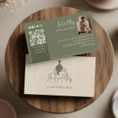 Modern Rustic Minimal Handmade Pottery Ceramic Visitenkarte