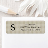 Modern Rustic Plaid Return Address Labels (Insitu)