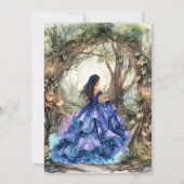 Modern Rustic Quinceanera Invitation Einladung (Rückseite)