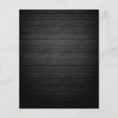 Modern Rustic Wood & White Lights String wedding Flyer (Hinten)