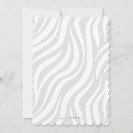 Modern Safari Thema Aquarell Rosa Baby Girl Einladung (Rückseite)