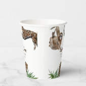 Modern Safari Wild 1 1. Geburtstag Pappbecher (Rechts)
