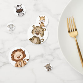 Modern Safari Wild Jungle Animals Party Konfetti