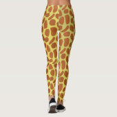 Modern Safari Wildtiergiraffe Skin Pattern Leggings (Rückseite)