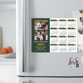 Modern Sage Green 2026 Kalender 2 Foto Magnetic Magnetkarte
