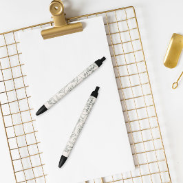 Modern Sage Green Blume Herbs Boho Pattern Kugelschreiber