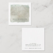 Modern Sage Green Earring Display Card Quadratische Visitenkarte (Vorne/Hinten)