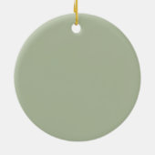 Modern Sage Green First Weihnachtsbummel Uncle Keramik Ornament (Hinten)