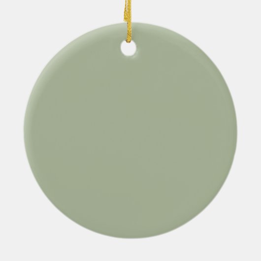 Modern Sage Green First Weihnachtsbummel Uncle Keramik Ornament (Hinten)