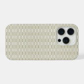 Modern Sage Green Geometric Seamless Pattern iPhon iPhone Hülle (Rückseite (Horizontal))
