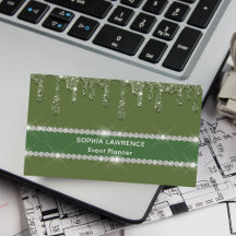 Modern Sage Green Glitzer