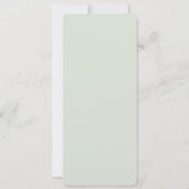 Modern Sage Green JOY Vertikales Foto Weihnachten (Rückseite)