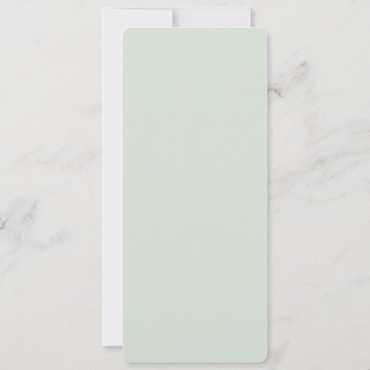 Modern Sage Green JOY Vertikales Foto Weihnachten (Rückseite)