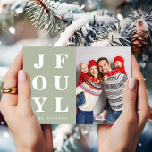 Modern Sage Green Joyce Foto Weihnachten