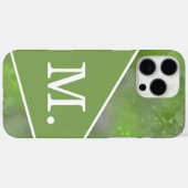 Modern Sage Green Monogram Case-Mate iPhone Hülle (Rückseite (Horizontal))