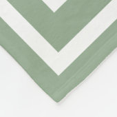Modern Sage Green Monogram Fleecedecke (Ecke)