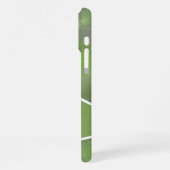 Modern Sage Green Monogram iPhone Hülle (Linke Seite)
