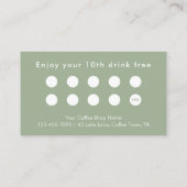 Modern Sage Green Photo Template Custom Treuekarte (Rückseite)