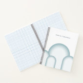 Modern Sage Green Retro Vintage Notizblock (Innenseite)