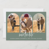 Modern Sage Green Save The Date (Vorderseite)