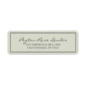 Modern Sage Green Script (Vorne)