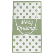 Modern Sage Green Script Frohe Weihnachten