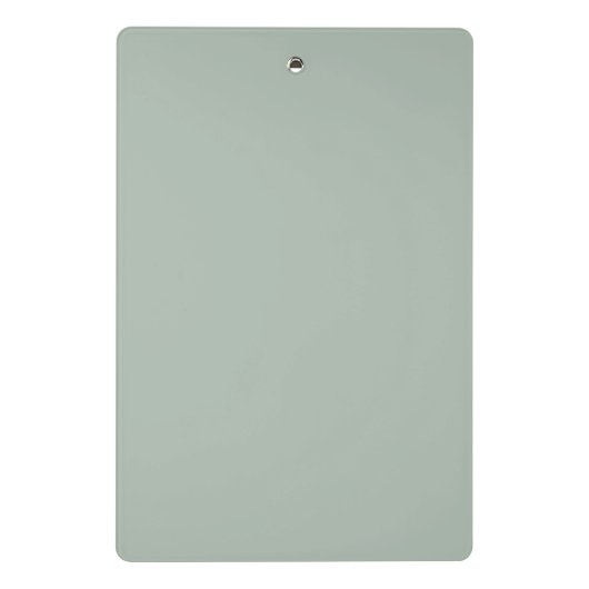 Modern Sage Green Script Monogram Mini Klemmbrett (Rückseite)