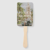 Modern Sage Green Script Wedding Ceremony Program Fächer (Vorderseite)