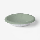 Modern Sage Green Simple Monogram Wedding Pappteller (Gewinkelt)