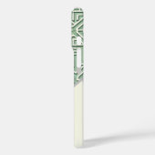 Modern Sage Green und Cream Geometric Case-Mate iPhone Hülle (Rückseite / Links)