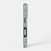 Modern Sage Green und Cream Geometric iPhone 16 Hülle (Rechte Seite)
