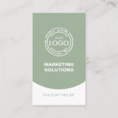 Modern Sage Green Visitenkarte (Rückseite)