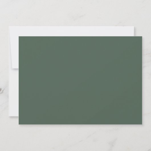 Modern Sage Green Watercolor Abstrakt (Rückseite)