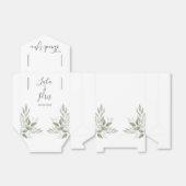 Modern Sage Greenery Botanical Wedding Favor Box Geschenkschachtel (Ungefaltet)