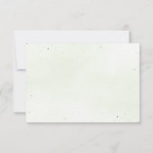 Modern Sage Greenery QR Code Save the Date  (Rückseite)