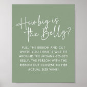 Modern Sage Oh Baby Simple Biss Guessing Game Poster (Vorne)