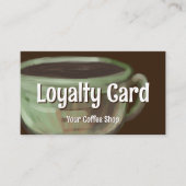 Modern Sage Unique Art Coffee Shop Rewards Treuekarte (Vorderseite)