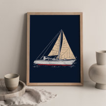 Modern Sailboat Nursery Decor
