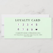 Modern, Salon, 10 - Loyalty Card (Rückseite)