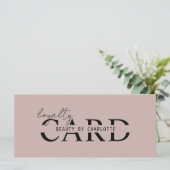 Modern, Salon, 10 - Loyalty Card (Stehend Vorderseite)