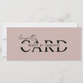 Modern, Salon, 10 - Loyalty Card (Vorderseite)