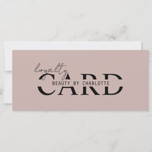 Modern, Salon, 10 - Loyalty Card (Vorderseite)