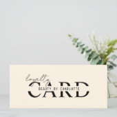 Modern, Salon, 10 - Loyalty Card (Stehend Vorderseite)