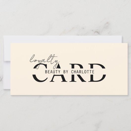 Modern, Salon, 10 - Loyalty Card (Vorderseite)
