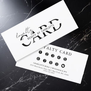 Modern, Salon, 10 - Loyalty Card